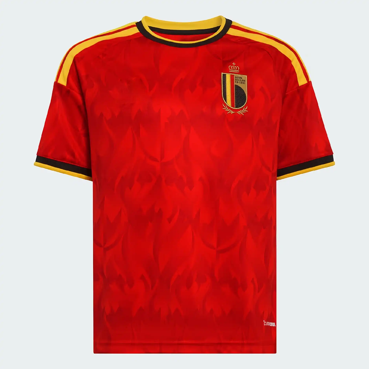 Geansaí Peile Chorn an Domhain 2026 sa Bheilg | Éide Comórtais Gearr-Mhuinchillí Unisex do Dhaoine Fásta | Leagan do lucht leanúna