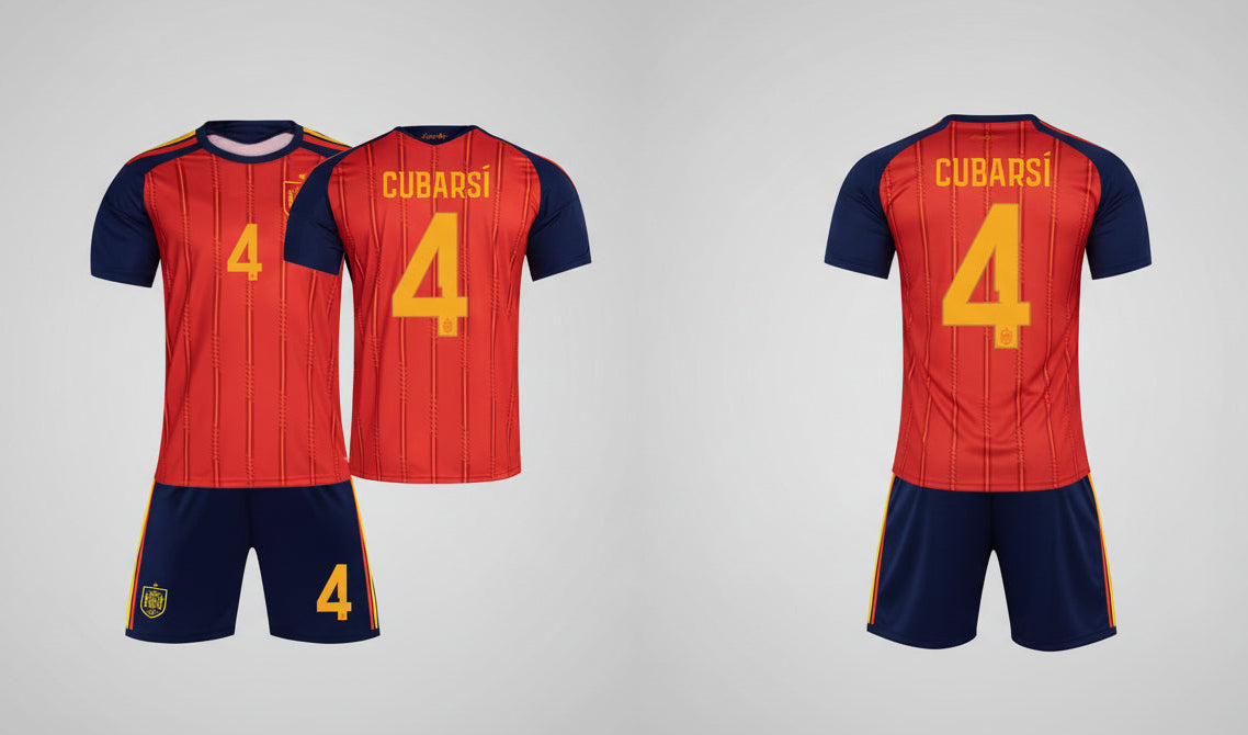 Spain Custom Jersey World cup Football 2026