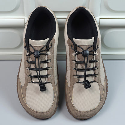 Autumn Men's Shoes, Sports And Casual Shoes, Outdoor Couples Leather Large Size Casual Wide Palm Men's And Women's Hiking Shoes Drop Shipping