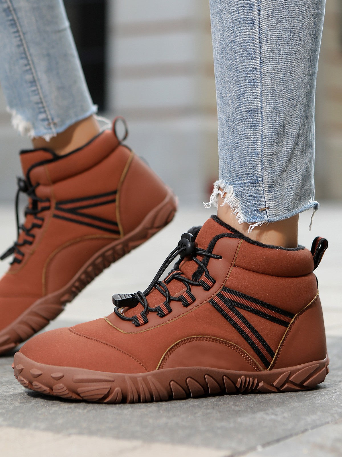 Winter Cross-border Outdoor Leisure Sports For Men And Women, Non-slip, Waterproof, Velvet And Thickened High-top Cotton Shoes, Snow Boots, Hiking Shoes