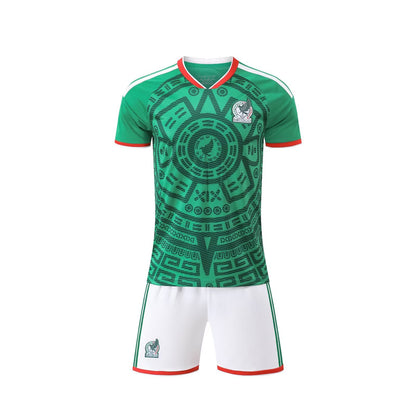 2026 World Cup Jersey Mexico Home National Team Football Uniform Children's Adult Team Uniform Jersey Size 14-3XL