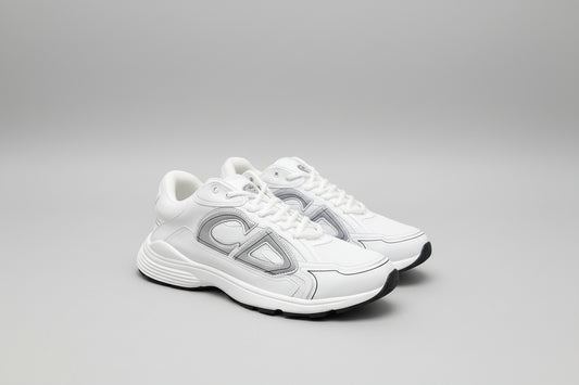 New CD Versatile Casual Shoes Heightening White Shoes Lace-up Couple Running Shoes Letter B30