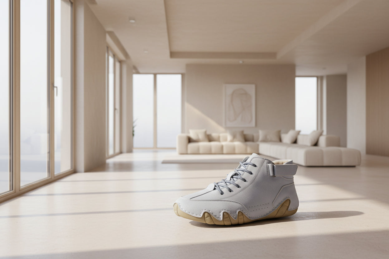 Ldeck Men's Casual Martin Boots Spring/summer High Top Octopus Design Men's Shoes Short Leather Boots