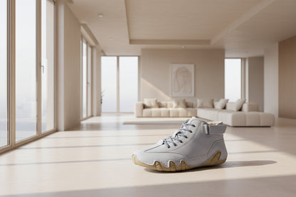 Ldeck Men's Casual Martin Boots Spring/summer High Top Octopus Design Men's Shoes Short Leather Boots