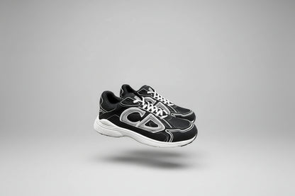 New CD Versatile Casual Shoes Heightening White Shoes Lace-up Couple Running Shoes Letter B30