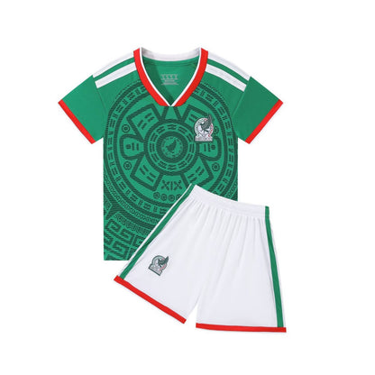 2026 World Cup Jersey Mexico Home National Team Football Uniform Children's Adult Team Uniform Jersey Size 14-3XL